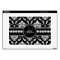 Personalized Black White Damask MacBook Skin