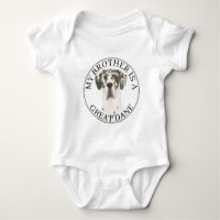 Personalized Black White Harlequin Great Dane
