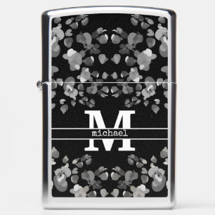 Personalized Black&White Modern Vintage Zippo Lighter