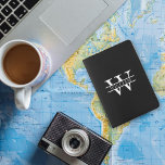 Personalized Black White Monogram Men Women Travel Passport Holder<br><div class="desc">A modern black and white monogrammed name initials passport holder. This personalized passport holder is ideal for wedding couples,  personalized gifts,  honeymoon travel gifts etc. Customize the initial monogram in this passport holder and make it your own!</div>