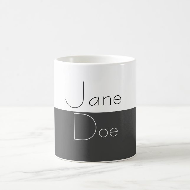 PERSONALIZED BLACK & WHITE MUG (Center)