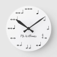Personalized Black & White Music Notes