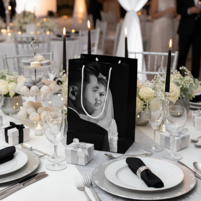 Personalized Black & White Photo Gift Bag (Creator Uploaded)