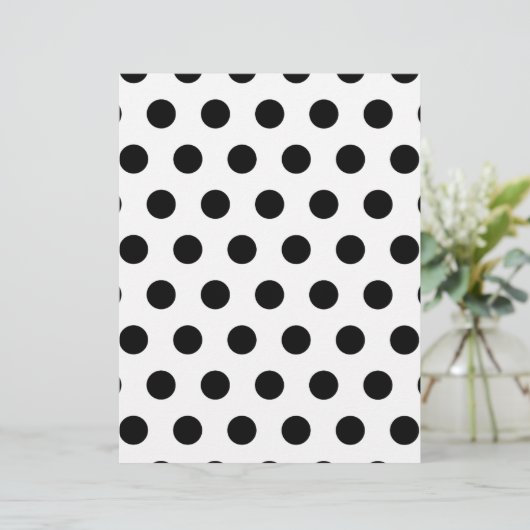 Personalized Black & White Polka Dots (Standing Front)