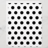 Personalized Black & White Polka Dots (Front/Back)