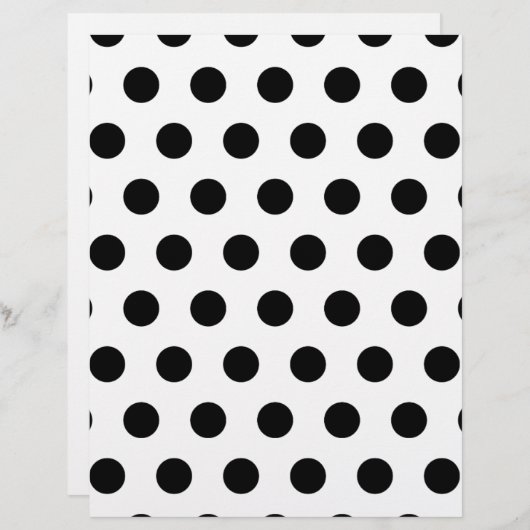 Personalized Black & White Polka Dots (Front/Back)