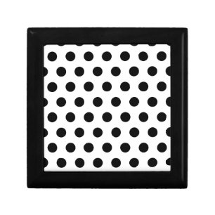 Personalized Black & White Polka Dots Gift Box