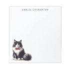 Personalized Black White Tuxedo Cat