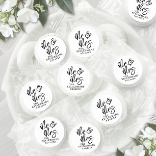 Personalized Black White Wedding Life Saver® Mints