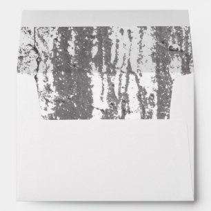 Personalized Black Wooden Background Envelope