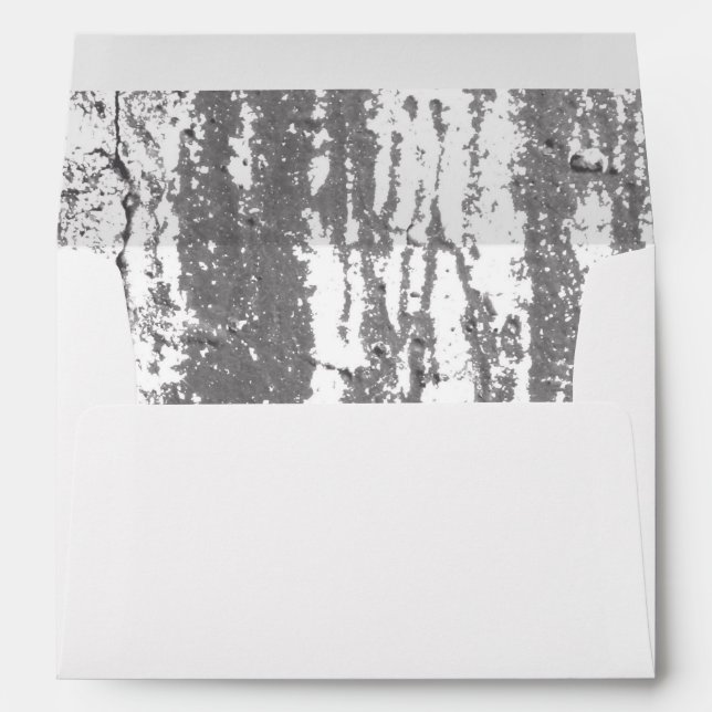 Personalized Black Wooden Background Envelope (Back (Bottom))