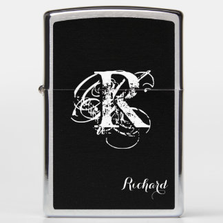 Personalized Black Zippo Lighter