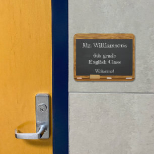 Personalized Blackboard Teacher Sign