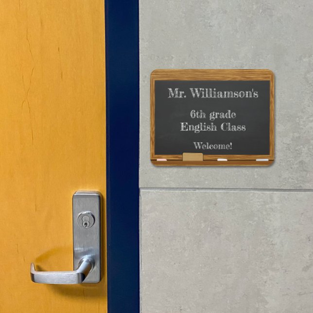Personalized Blackboard Teacher Sign (Creator Uploaded)
