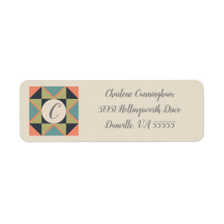 Personalized Blank Barn Quilt Address Label