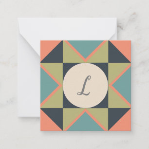 Personalized Blank Barn Quilt  Note Card