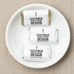 Personalized Blank Company Branded Custom  Hershey's Miniatures