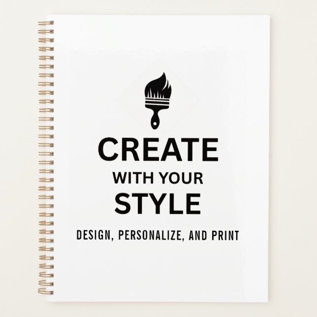 Personalized Blank Company Branded Custom Planner (Front)