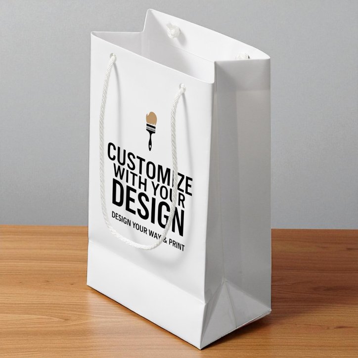 Personalized Blank Company Branded Custom Small Gift Bag