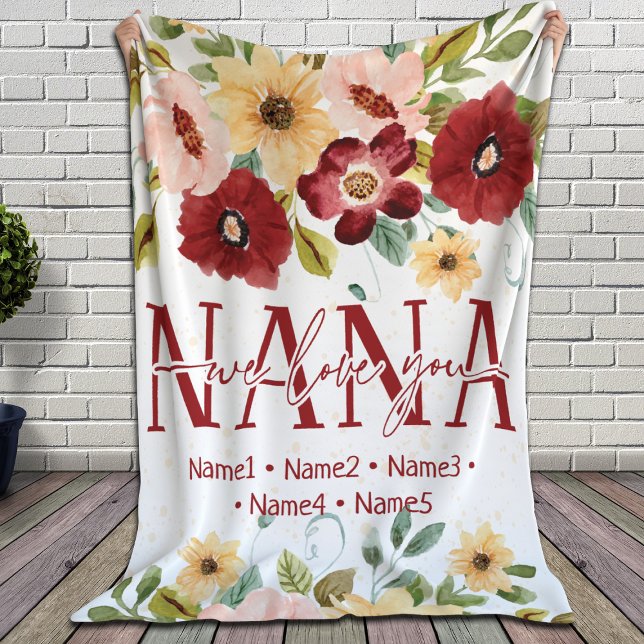 Personalized Blanket for Grandmother with Names (Creator Uploaded)