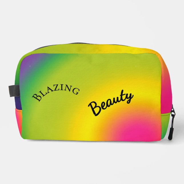 Personalized Blazing Spring  Dopp Kit (Front)
