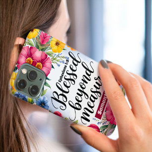 Personalized Blessed Beyond Measure Christian iPhone 16 Pro Max Case