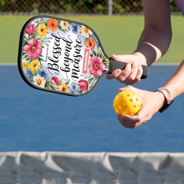 Personalized Blessed Beyond Measure Christian Pickleball Paddle (Insitu)