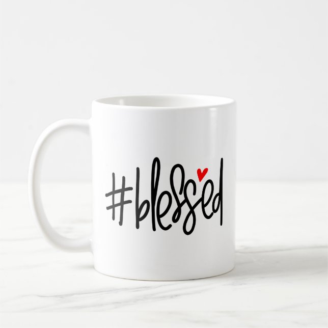 Personalized Blessed Gift  Coffee Mug (Left)