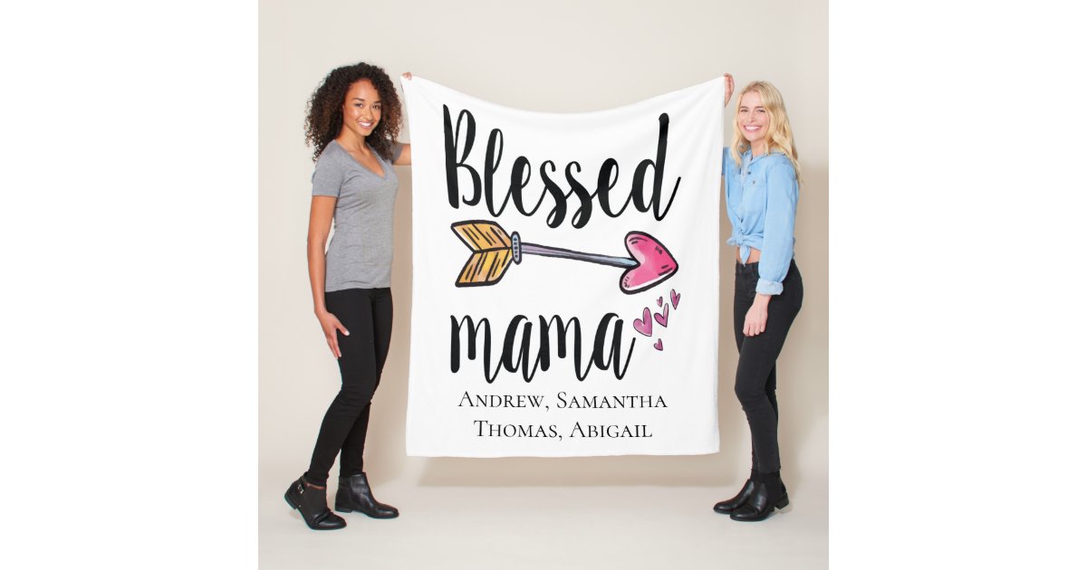 Mamasaurus Blanket, Dinosaur Blanket, Mama Blanket, Flower Blanket, Custom  Name Blanket, Family Blanket