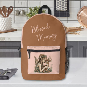 Personalized Blessed Mommy Diaper Bag Backpack