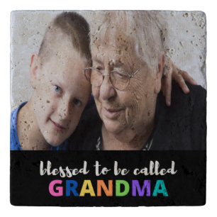 Personalized Blessed To Be Called Grandma Trivet