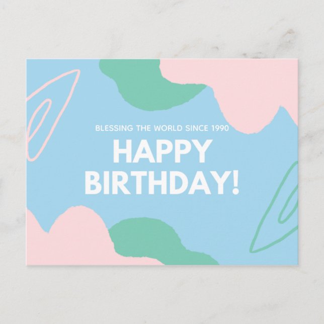 Personalized - BLESSING THE WORLD SINCE ... Postcard (Front)