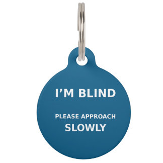 Personalized Blind Dog ID Tag – Please Approach