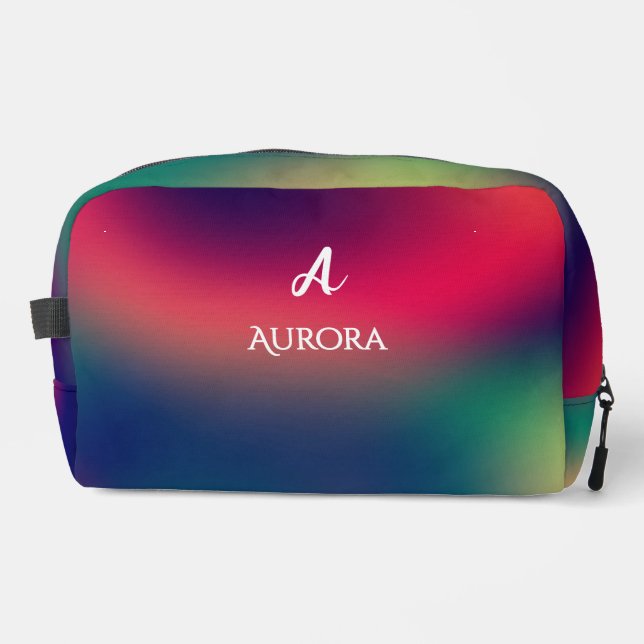 Personalized Blissful Aurora Dopp Kit (Front)