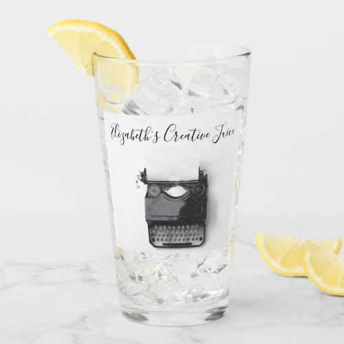 Personalized Blogger Author Creative Juice Glass