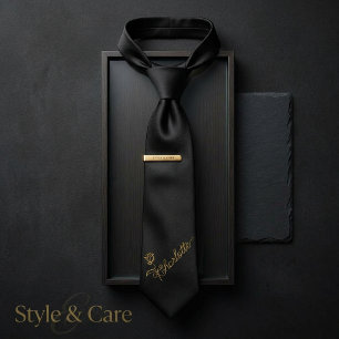 Personalized Bloom Design Custom Name Neck Tie
