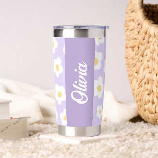 Personalized Bloom in Style Daisy Insulated Tumbler