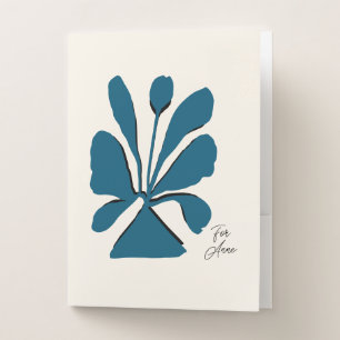 Personalized Bloom Pocket Folder
