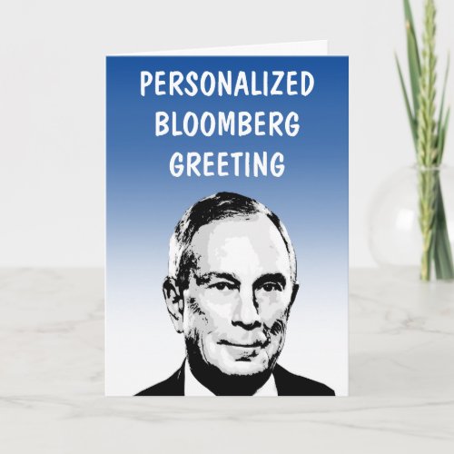 Personalized Bloomberg Greeting Card