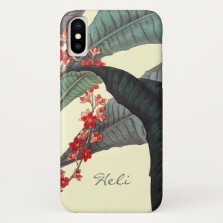 Personalized Blooming Tropical iPhone X Case