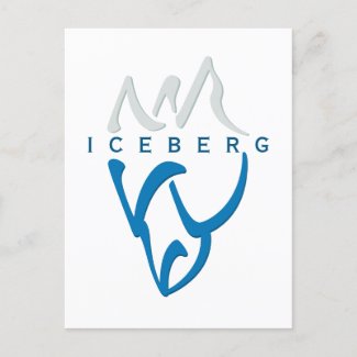 Personalized Blue Abstract Iceberg Inspirational