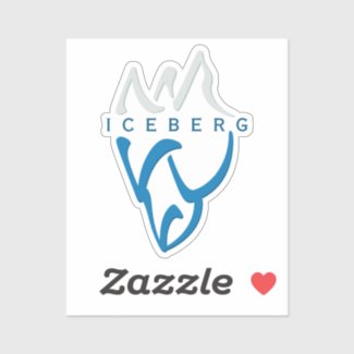 Personalized Blue Abstract Iceberg Inspirational
