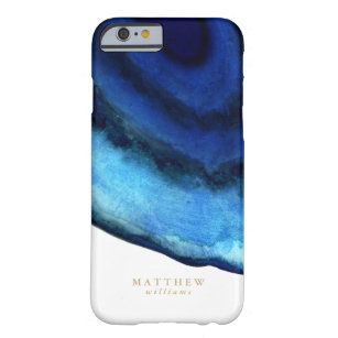 Personalized   Blue Agate Barely There iPhone 6 Case
