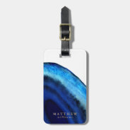 Personalized | Blue Agate Luggage Tag at Zazzle