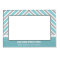 Personalized Blue And Gray Striped Magnetic Frame