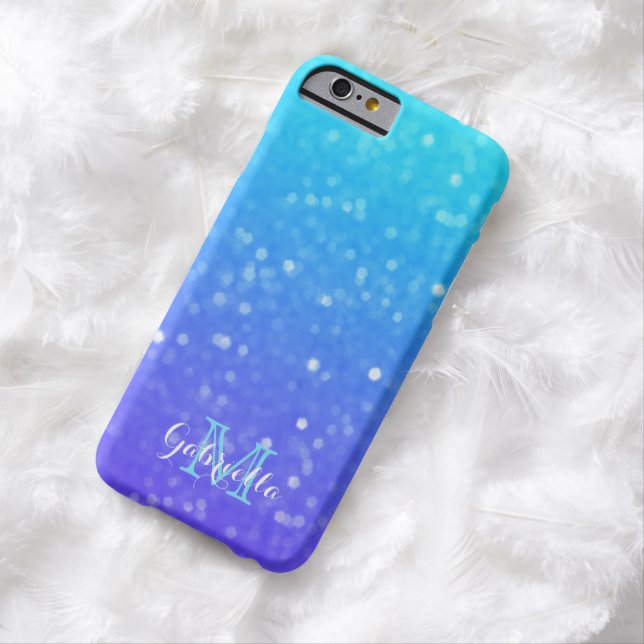 Personalized Blue And Purple Glimmer Case (In Situ)