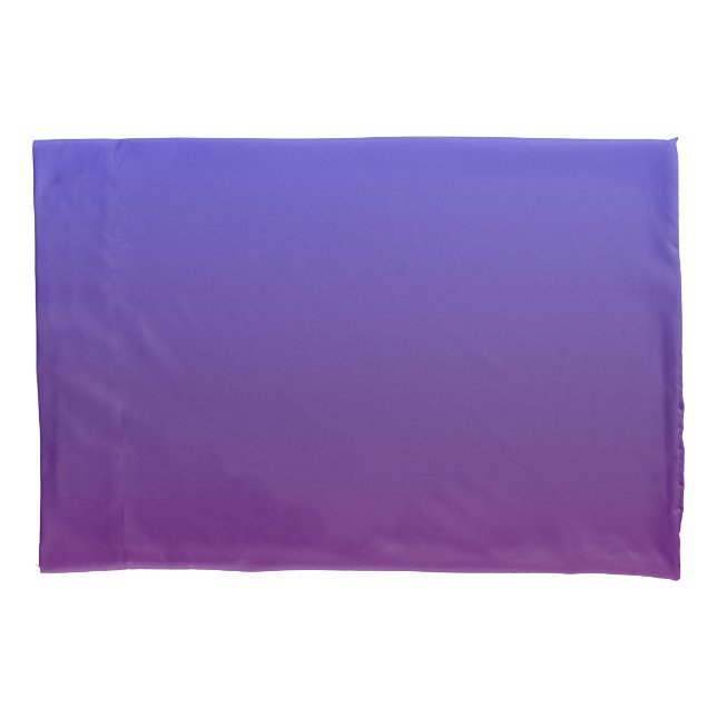 Personalized blue and purple ombre pillow case (Front)