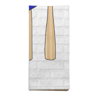 Personalized Blue and White Baseball Jersey Cloth Napkin