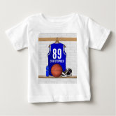 blue white team colors jersey number basketball hoodie