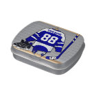 Personalized Blue and White Ice Hockey Jersey